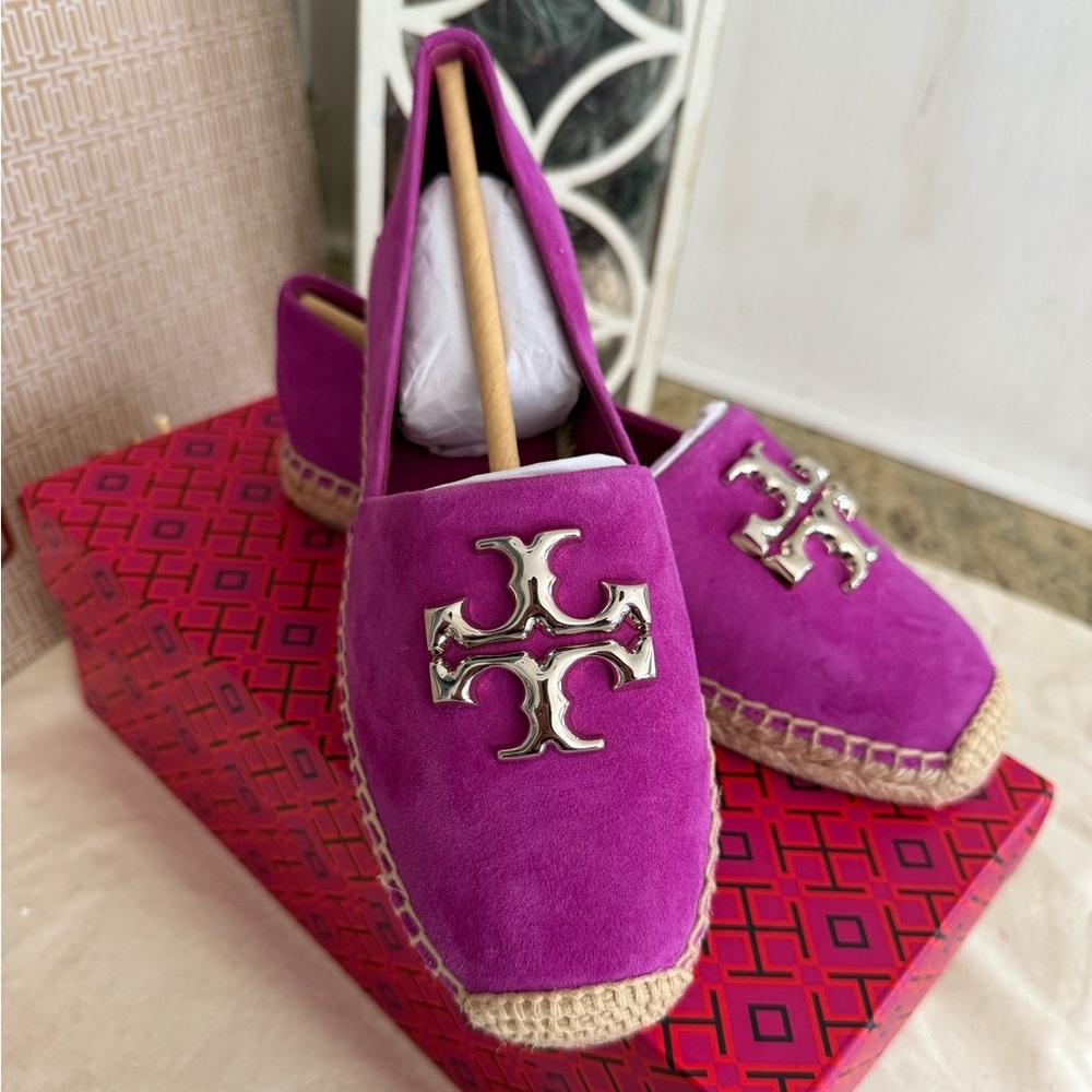New Tory Burch FUCHSIA DESCRIPTION ELEANOR ESPADRILLE - Picture 2 of 3